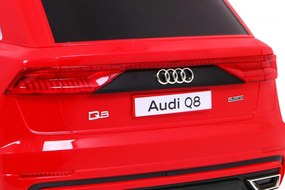 Ramiz Audi Q8 Lift na batérie pre deti Červené SUV + diaľkové ovládanie