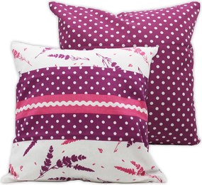 HOME ELEMENTS Obliečka na vankúš 40 x 40 cm, Levanduľa 2022