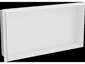 Mexen X-Wall-NR zapustená polica bez obruby 60 x 30 cm, Biela - 1921603010