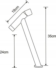 Umývadlová batéria MAXMAX MEXEN ASTRO - čierna - vysoká, 746910-70