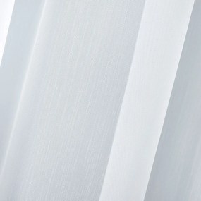 Biela záclona s perleťovo vytkávanou bordúrou zámocký vzor do oblúčka ZAC-028 výška 300 cm Šitie na mieru