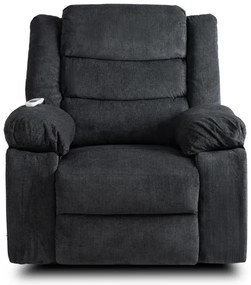 Masážne kreslo AMADEO čierne