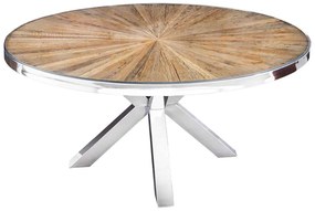 Okrúhly jedálenský stôl Shark 140 cm teak