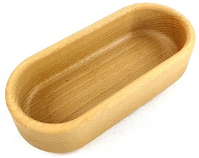 AMADEA Drevená miska ovál, masívne drevo, rozmer 18x8x4, 5 cm