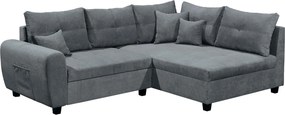 XXXLutz ROHOVÁ SEDAČKA, textil, kompozitné drevo, antracitová MID.YOU - Sedačky - 002220035601