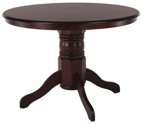 Rustikálny okrúhly jedálenský stôl Tablos - gaštan