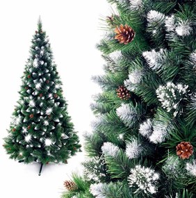 Vianočný stromček Borovica diamantová so striebornými trblietkami 120 cm