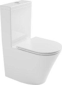 Bruckner Bruckner, FEIN misa pre kombi WC, Rimless, 61x36cm, spodný/zadný odpad, biela, 201.424.4