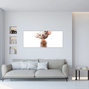 Obraz - Akvarelové zvieratko N⁰2 (120x50 cm)