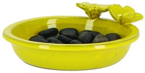 Napájadlo pre včely a motýle Nature, 9x27 cm, keramika, žltá