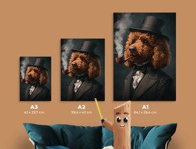 drevko |  Obraz Elegantný pudel