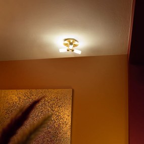 Moderné stropné svietidlo do kúpeľne mosadz 3-svetlo IP44 - Bath