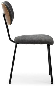 Čierne jedálenské stoličky v súprave 4 ks Dash – Marckeric