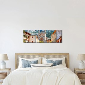 Obraz - Sóller, Mallorca (s hodinami) (90x30 cm)