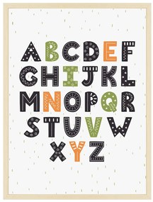 Fox Learning - abeceda - obraz do detskej izby Bez rámu  | Dolope