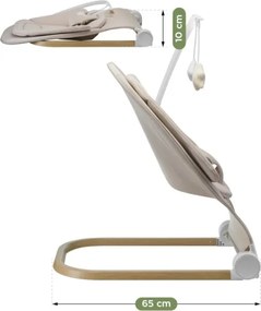 Detské hojdacie kreslo Moon 50 béžové