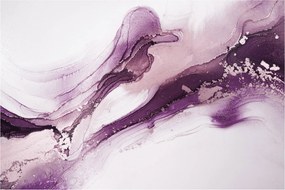 Obraz - Purple fluid art (90x60 cm)