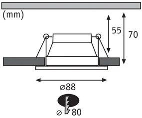 Paulmann 93403 - LED/6,5W IP44 Stmievateľné kúpeľňové svietidlo COLE 230V