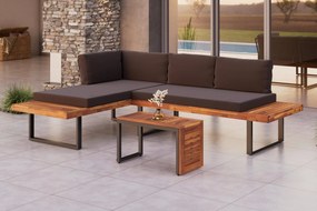 XXXLutz ZÁHRADNÁ SEDACIA SÚPRAVA drevo, kov Ambia Garden - Online Only záhrada - 002304002801