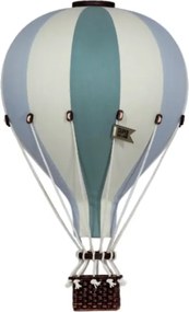 Dekoračný lietajúci balón zelená/modrá – dekorácia do detskej izby M-33cm x 20cm