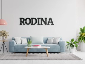 drevko Drevený nápis Rodina Rozmer obrazu: 12 x 60 cm, Farba dekorácie: Čierna