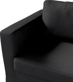 Poťah na sedačku Karlstad (nerozkladáci, 3-miestný, dlhý) farba produktu čierna látka zapletaná