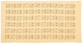 Rýchloschnúca osuška SMAJLÍK 70 x 140 cm béžová, 100% mikrovlákno