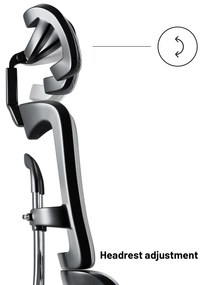 Kancelárska ergonomická stolička Diablo V-Master, čierno-šedá