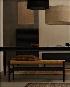 Lavica v čierno-prírodnej farbe Zaide – Kave Home