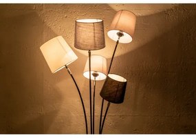 Stojaca lampa 40745 Levels 176cm Čierna, Šedá, Biela  - Komfort-nábytok