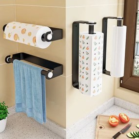 Držiak na kuchynské utierky DOGER čierny