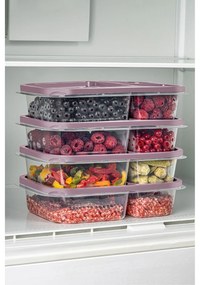 Sada 4 ks potravinových boxů LUY I. růžová