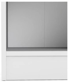Biela knižnica Tvilum Basic, 41 x 203 cm