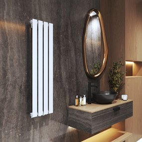 Gamma Vertical, vykurovacie teleso 296x1100 mm, 368 W, biela matná, GMA-VERT-1100296-WH