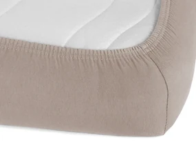 Jersey napínacie prestieradlo JR-027 Sivohnedé 180 x 220 - výška 20 cm