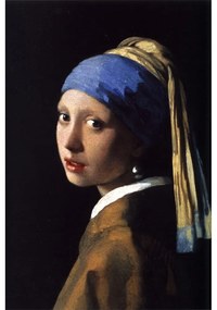 Reprodukcia obrazu Johannes Vermeer - Girl with a Pearl Earring, 40 x 30 cm