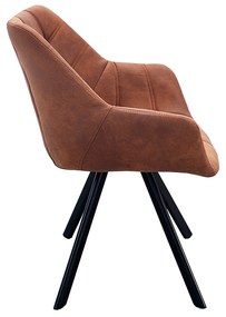 Stolička Dutch Courturier starožitná hnedá