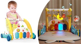 Pomôcka na chodenie pre deti a podložka na hranie klavír, 2 v 1