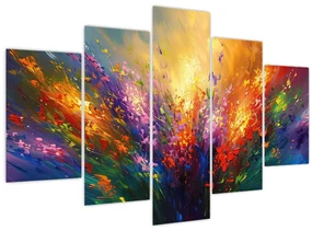 Obraz - Abstrakcia kvetov (150x105 cm)