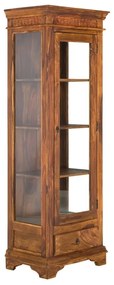 furniture-nabytek.cz - Masívna vitrína Merlin z palisandra, lakovaná, hnedá