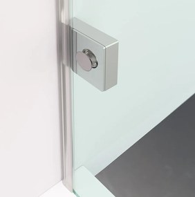 Polysan, FORTIS EDGE sprchové dvere bez profilu 1000mm, číre sklo, pravé, FL1210R