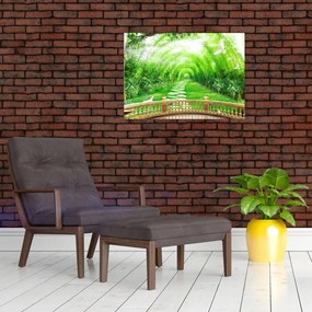 Obraz - Výhľad na tropickú záhradu (70x50 cm)