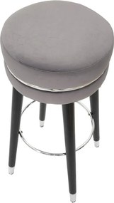Sivá čalúnená barová stolička (výška sedadla 74 cm) Paris – Mauro Ferretti