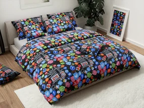 Bavlnené obliečky ICONS farebné Rozmer obliečky: 2 ks 70 x 90 cm | 200 x 220 cm