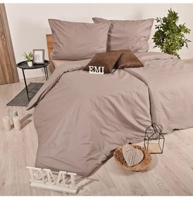Obliečky bavlnené Latte EMI, Štandardný set jednolôžko obsahuje 1x 140x200 + 1x 70x90
