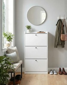 Skrinka na topánky Rivo White