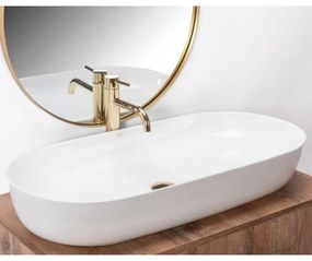 REA-U0563 - Umývadlo na dosku CLEO 41x81 cm keramika/lesklá biela