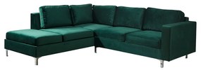 Rohová sedačka Hermes Velvet, Farby: Tiffany 8, Strana: ľavá