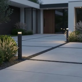 Ideal Lux - LED Vonkajšia lampa BOEING LED/14W/230V 100 cm IP65 čierna