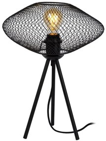 Lucide 21523/01/30 MESH - Stolná lampa - priemer 30 cm - 1xE27 - čierna